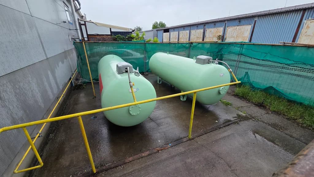 LPG nádrže pre vyhrievanie pece 2